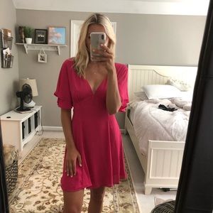 Hot Pink Swing Dress